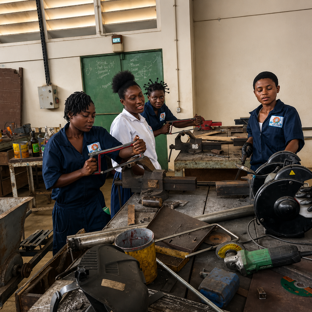 Élèves du Collège Technique NAYEBA